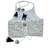 Silver black embroidered brocade lehenga set