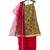 Green pink printed cotton kurti set