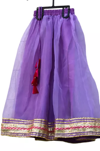 Rani pink lavender embroidered velvet lehenga set