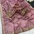Onion Pink Color C -pallu sequence  coding embroidery work with  Sequence Butti Silk Blend Saree