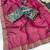 Rani Pink Color C -pallu sequence  coding embroidery work with  Sequence Butti Silk Blend Saree