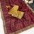 Maroon Color C -pallu sequence  coding embroidery work with  Sequence Butti Silk Blend Saree