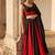 Black & Red Cotton Chaniya Choli For Navratri Set Set with Real Mirror Work and Georgette Dupatta