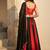 Black & Red Cotton Chaniya Choli For Navratri Set Set with Real Mirror Work and Georgette Dupatta