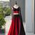 Black & Red Cotton Chaniya Choli For Navratri Set Set with Real Mirror Work and Georgette Dupatta