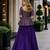 Violet silk blend Free Size Stitched Lehenga Choli with Embroidered & Sequins Work
