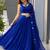 Royal Blue Cotton Chaniya Choli For Navratri Set with Mirror Work and Georgette Dupatta