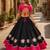 Black-Rani silk blend Free Size Stitched Navratri Lehenga Choli with Kutchi Gamthi Embroidered Work & Codi lace