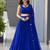 Royal Blue Cotton Chaniya Choli For Navratri Set with Mirror Work and Georgette Dupatta