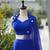 Royal Blue Cotton Chaniya Choli For Navratri Set with Mirror Work and Georgette Dupatta