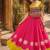 Rani-Yellow silk blend Free Size Stitched Navratri Lehenga Choli with Kutchi Gamthi Embroidered Work & Codi lace