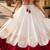 White-Red silk blend Free Size Stitched Navratri Lehenga Choli with Kutchi Gamthi Embroidered Work & Codi lace