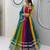 Multicolor Georgette Chaniya Choli For Navratri Set with 7mm Shivansh Work and Georgette Dupatta