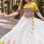 White-Yellow silk blend Free Size Stitched Navratri Lehenga Choli with Kutchi Gamthi Embroidered Work & Codi lace