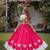 Rani-White silk blend Free Size Stitched Navratri Lehenga Choli with Kutchi Gamthi Embroidered Work & Codi lace