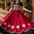 Red-Black silk blend Free Size Stitched Navratri Lehenga Choli with Kutchi Gamthi Embroidered Work & Codi lace