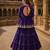 Violet Cotton Free Size Stitched Navratri Lehenga Choli with Gota-Patti & Lace Work