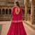 Rani Cotton Free Size Stitched Navratri Lehenga Choli with Gota-Patti & Lace Work