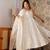 Women's Jacquard Work Jacquard Silk Fabric Flared Anarkali Pant and Dupatta Set