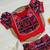 Blue silk blend  weaved zari border kids lehenga choli