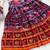 Blue silk blend  weaved zari border kids lehenga choli