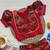 Red silk blend weaved zari border kids lehenga choli