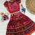 Wine silk blend  patola weaved zari border kids lehenga choli