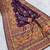 Wine pashmina paithani silk saree with beautifully multicolor border and pallu