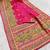 Pink pashmina paithani silk saree with beautifully multicolor border and pallu
