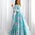 Women's Printed Georgette Fabric Flared Anarkali and Dupatta Set