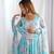 Women's Printed Georgette Fabric Flared Anarkali and Dupatta Set