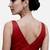 Maroon sleeveless v-neck art silk readymade saree blouse