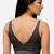 Black sleeveless v-neck striped cotton readymade saree blouse