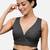 Black sleeveless v-neck striped cotton readymade saree blouse