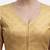 Gold brocade v-neck half sleeve readymade saree blouse