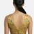 Golden warli art silk deep v neck sleeveless saree blouse