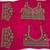 Wine fendy satin embroidered saree with unstitched blouse