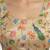Gold embroidered peacock & floral scoop neck sleeveless saree blouse