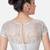 Silver high neck short sleevess princesss cut padded readymade saree blouse