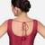 Magenta dupion silk sleeveless readymade saree blouse