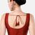 Maroon dupion silk sleeveless readymade saree blouse