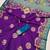 Purple pashmina paithani silk saree with beautifully multicolor border and pallu