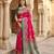 Pink pashmina paithani silk saree with beautifully multicolor border and pallu