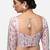 White cotton deep neck full sleeves readymade blouse