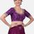 Purple silk round neck half sleeves readymade blouse
