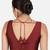 Maroon banglori silk sleeveless readymade saree blouse