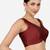 Maroon banglori silk sleeveless readymade saree blouse