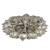 Pretty White Metal God Ganesha Silver Dia Idol 128
