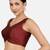 Maroon banglori silk sleeveless readymade saree blouse