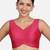 Rani pink banglori silk sleeveless readymade saree blouse